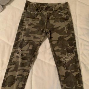 Camo Ripped Jeans